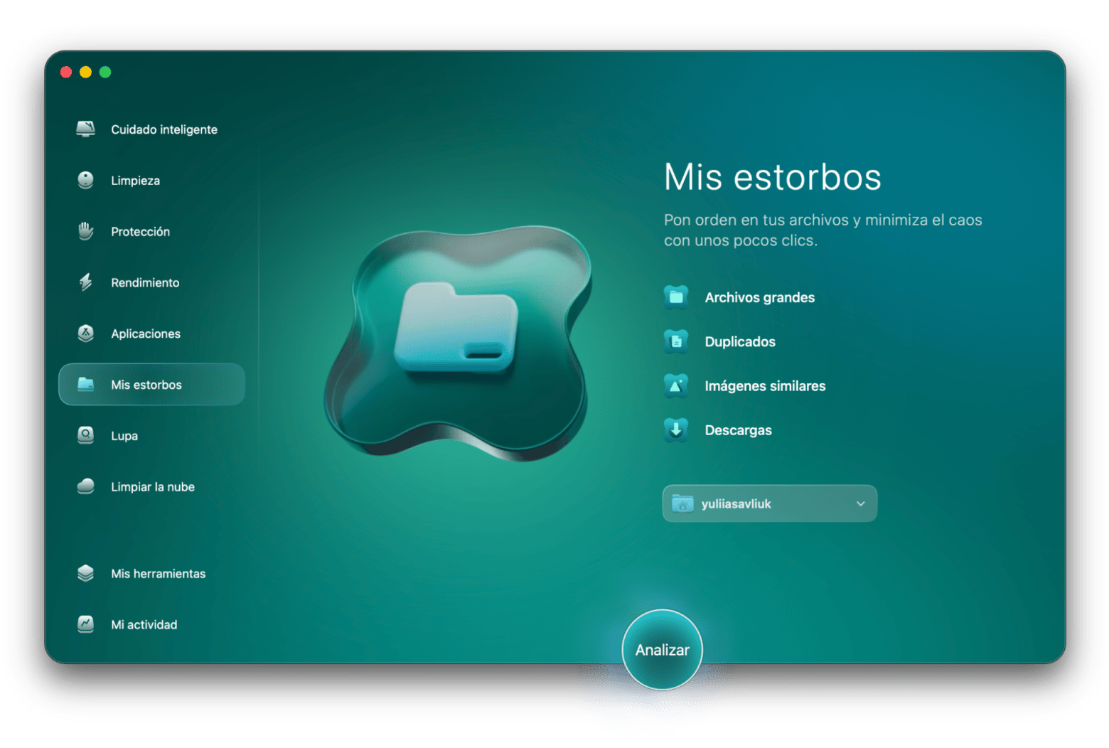 CleanMyMac mostrando el módulo Mis estorbos con archivos duplicados y similares encontrados en Mac, disponible en Setapp